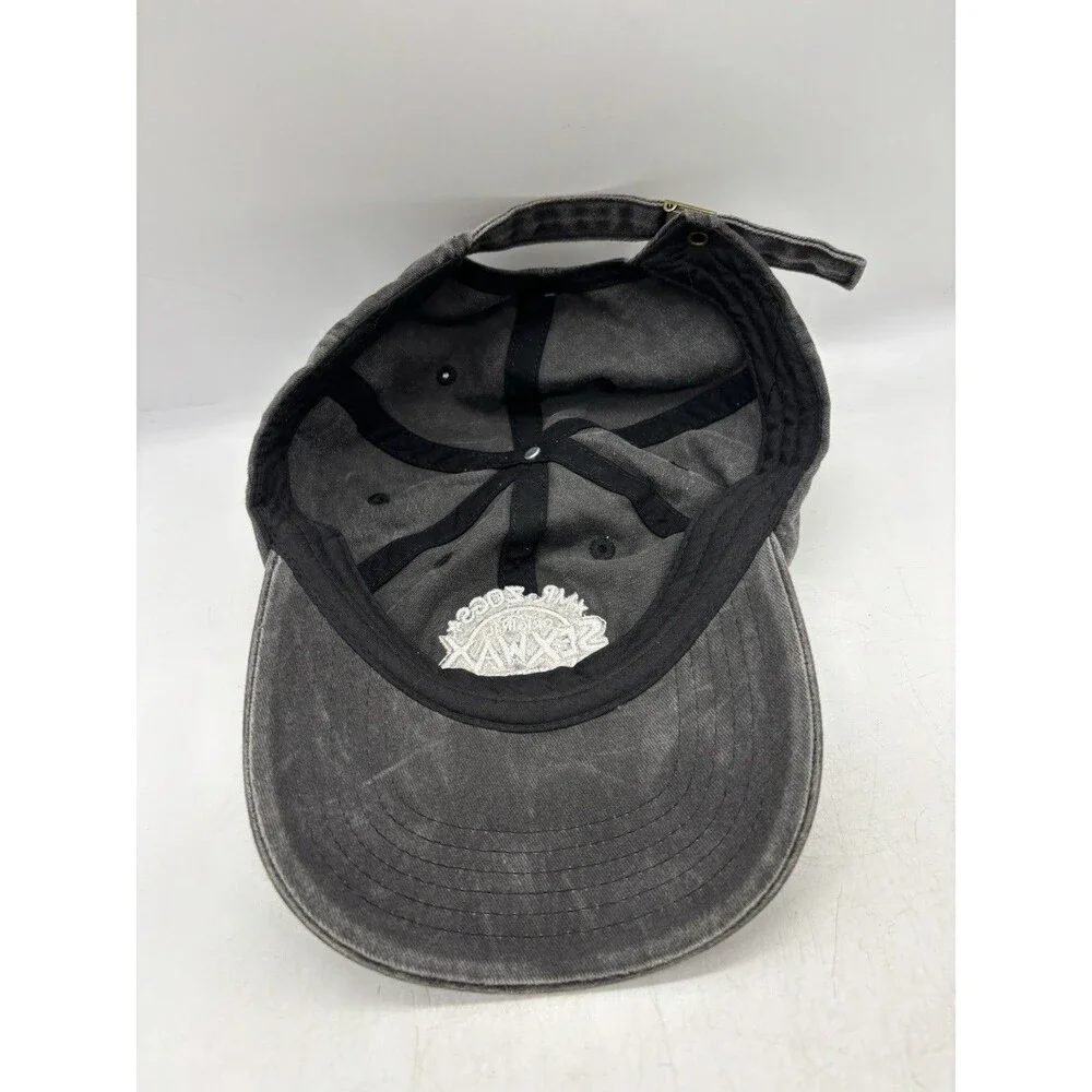 Mr Zogs Sex Wax Hat Washed Black Charcoal Surf Dad Cap Adjustable
